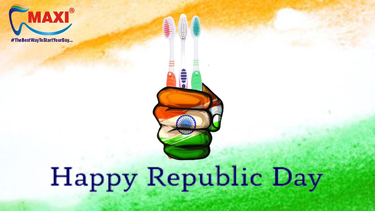 maxioralcare's tweet photo. May the brave leaders of our
glorious nation guide us to
peace and prosperity so that
we can hold our heads high
and be proud of our country.
We salute the work they did
for this country on this day.
Happy Republic Day!
#thebestwaytostartyourday 
#maxioralcare #happyrepublicday https://t.co/wnprRrtIQK