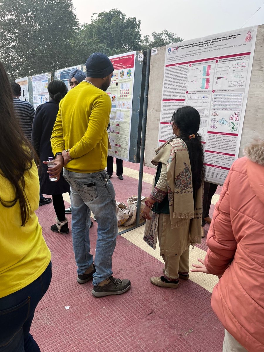 RajeshPandeyLab's tweet photo. Poster 3 exploring #SARSCoV2 #VOCs #mutational study by Dr Sunita. https://t.co/N8HZason4U