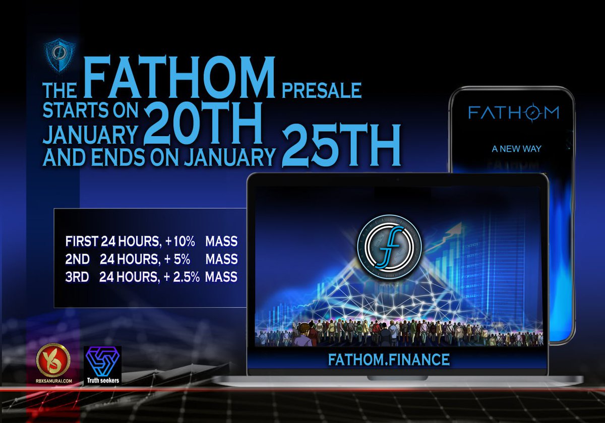 Fathom.Finance A New Way in cryptocurrency!🔥
Join us January 20th for the start of the presale.🤩

📌<a href="/FathomFinance/">Fathom.Finance</a>

 #Presale  #Inflation #Binance #DeFi #FATHOM