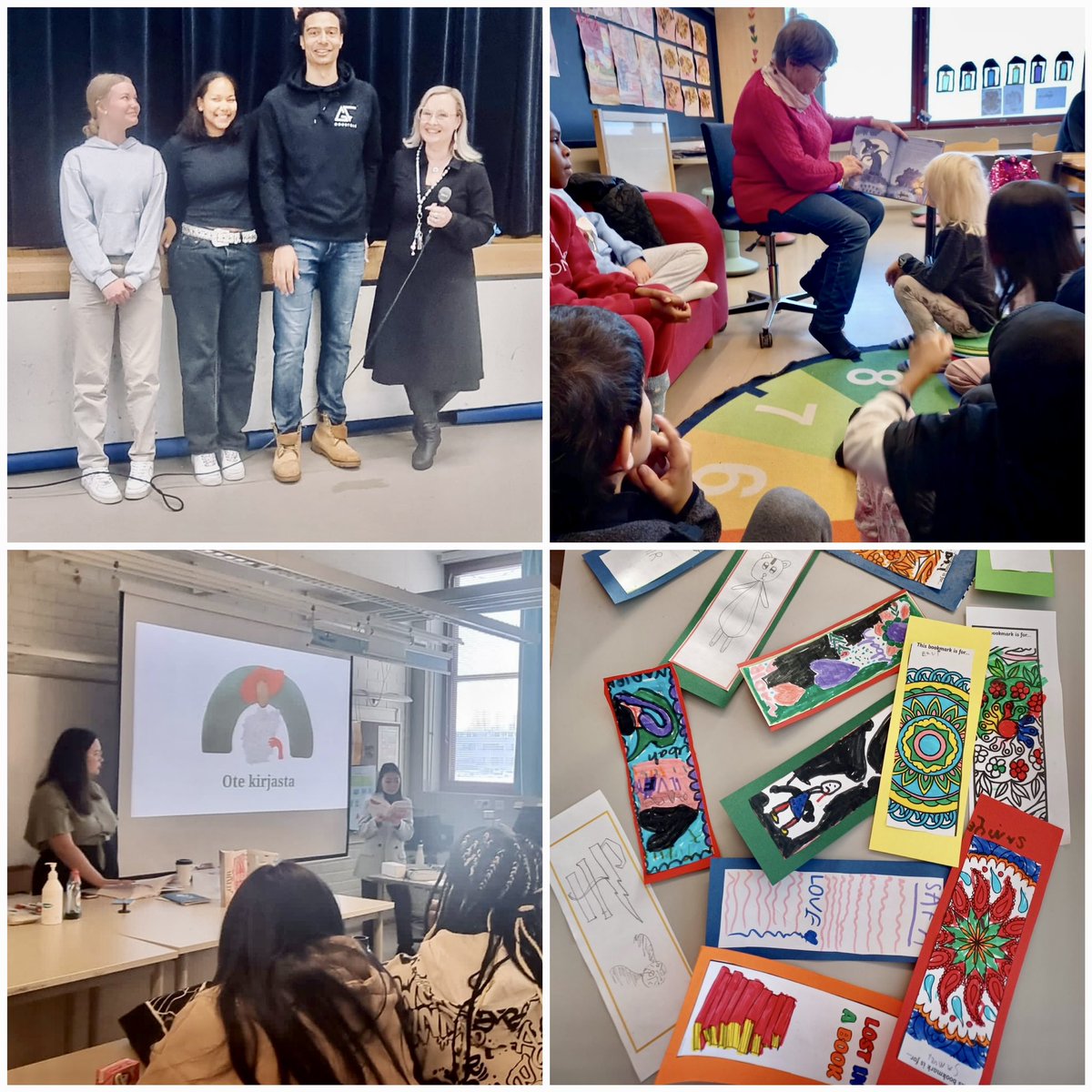 Koulussamme tänään Lukulauantai: lukutaidon ja -innon lisäämistä. Lukurauhan julistus, kirjailijavieraita, <a href="/Shuff247/">Shawn Huff</a> salissa kertomassa lukemisen tärkeydestä ja huoltajia vierailemassa. Ihana koulupäivä! Kiitos meidän Luen-tiimi ja koko Itiksen poppoo 😍 #itisoppii #helsinkioppii