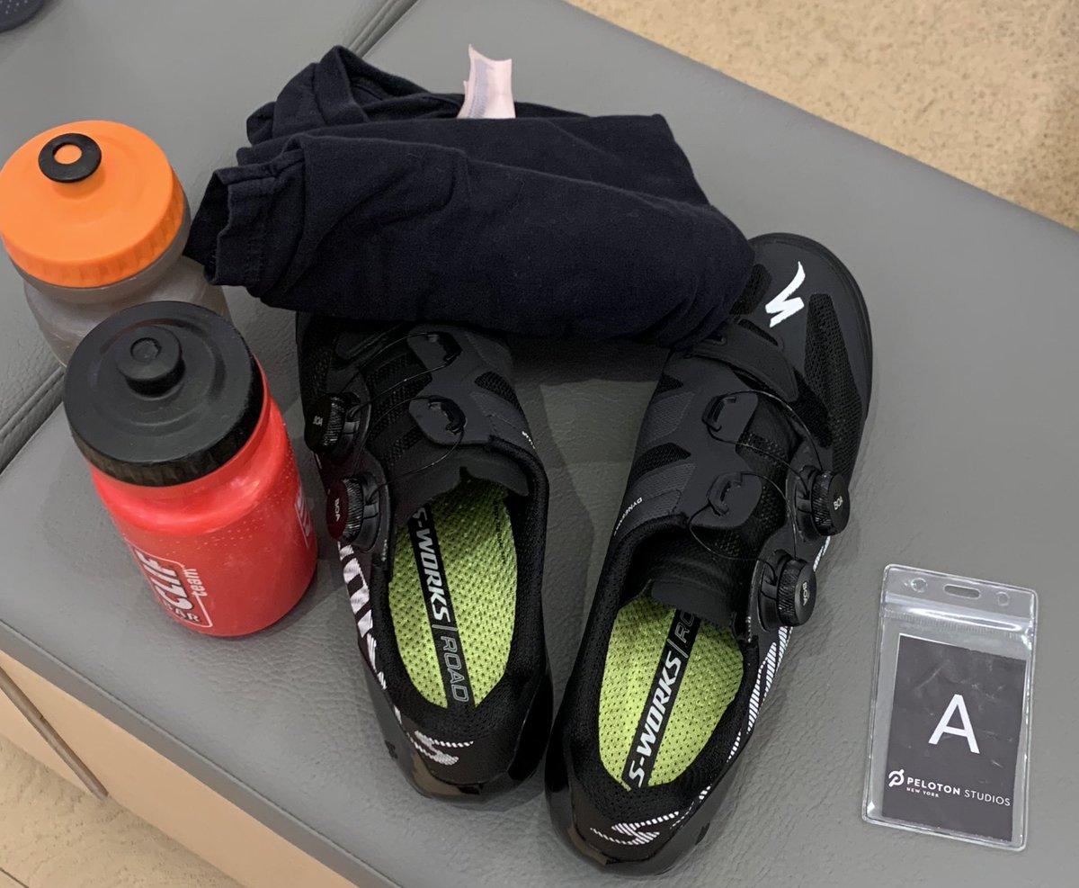 In line for that first in-person <a href="/MattWilpers/">Matt Wilpers</a> ride <a href="/onepeloton/">Peloton</a>!!!
