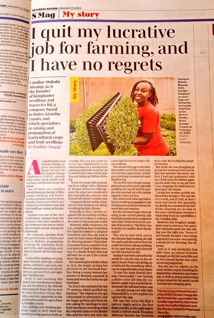 Always a privilege and pleasure to feature consistently on mainstream media @dailynationlk  through the  process of our ever evolving journey. We believe and hope the  platform shines a RAY of LIGHT on someone's impactful and  passion project.
@dailynation_KE
@SeedsOfGoldKE