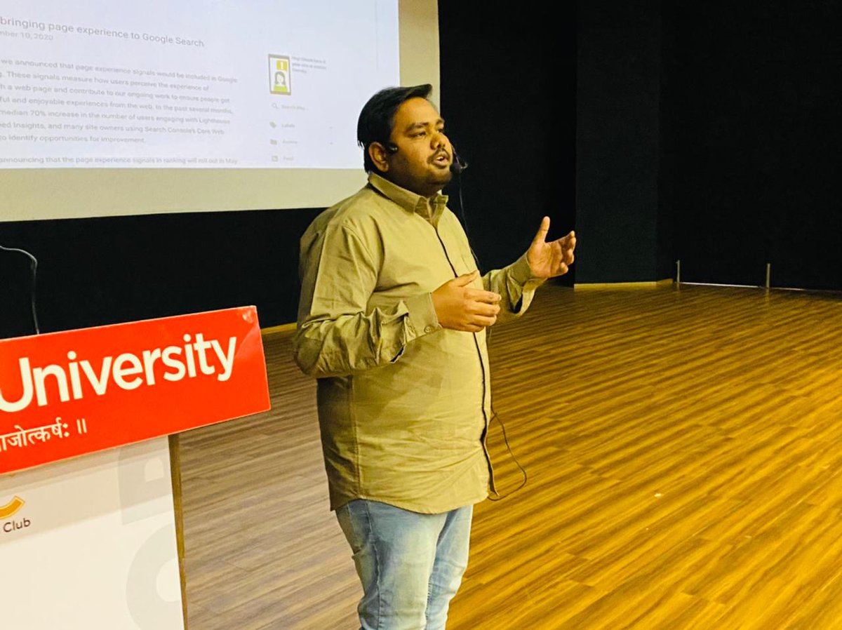 Mehdevclub's tweet photo. .@SVrijraj takes the stage to talk about Web Performance. Learn how to optimize your website for fast loading and improved search engine ranking.
#doola #devloop #mehdevclub #mdc #mehsana https://t.co/4lqc2e8xBu