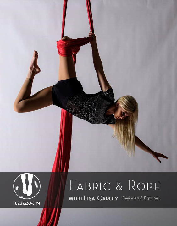 TakingFlightDub's tweet photo. Join us on Tuesdays with Lisa Carley for Fabric &amp; Rope! 

This Beginners and Explorers class is perfect to introduce you to the world of aerial silks and rope or to help you back into Aerial after a long Christmas break! 

6:30-8pm in the studio! https://t.co/Yw8Jn0PPA8