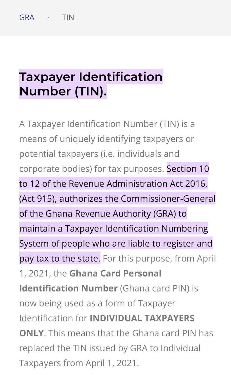 NanaAnsahObofou's tweet photo. Ablakwa,
Can you explain to us how Victor Kusi Boateng acquired Taxpayer Identification Number(TIN) P0002502682 in 2013,when the law that established  the Taxpayer Identification Number(TIN),Section 10 to 12 of the Revenue Administration Act 2016, (Act 915),was passed in 2016? https://t.co/MjMmUNZfrP