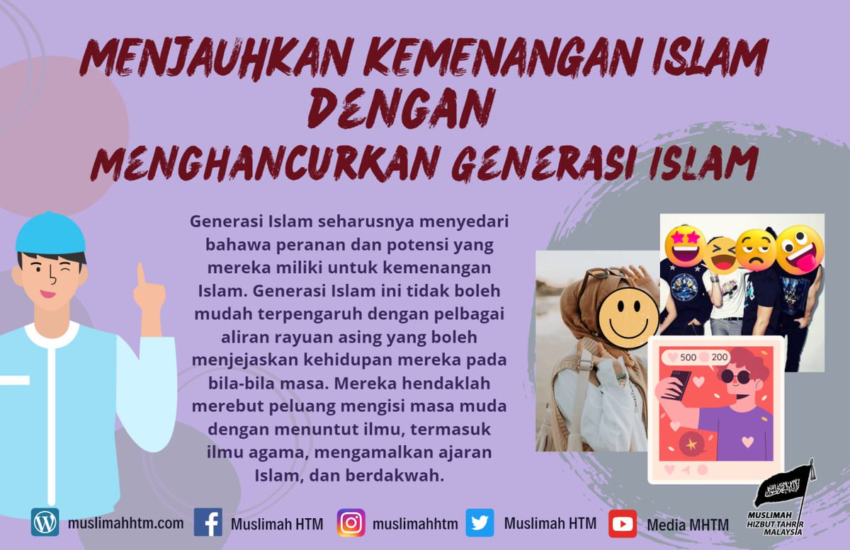 Muslimah_HTM's tweet image. [Nafsiyah] Menjauhkan Kemenangan Islam dengan Menghancurkan Generasi Islam

Orang-orang kafir memahami bahawa menghancurkan...
is.gd/Pk2iuQ

#Nafsiyah #generasi