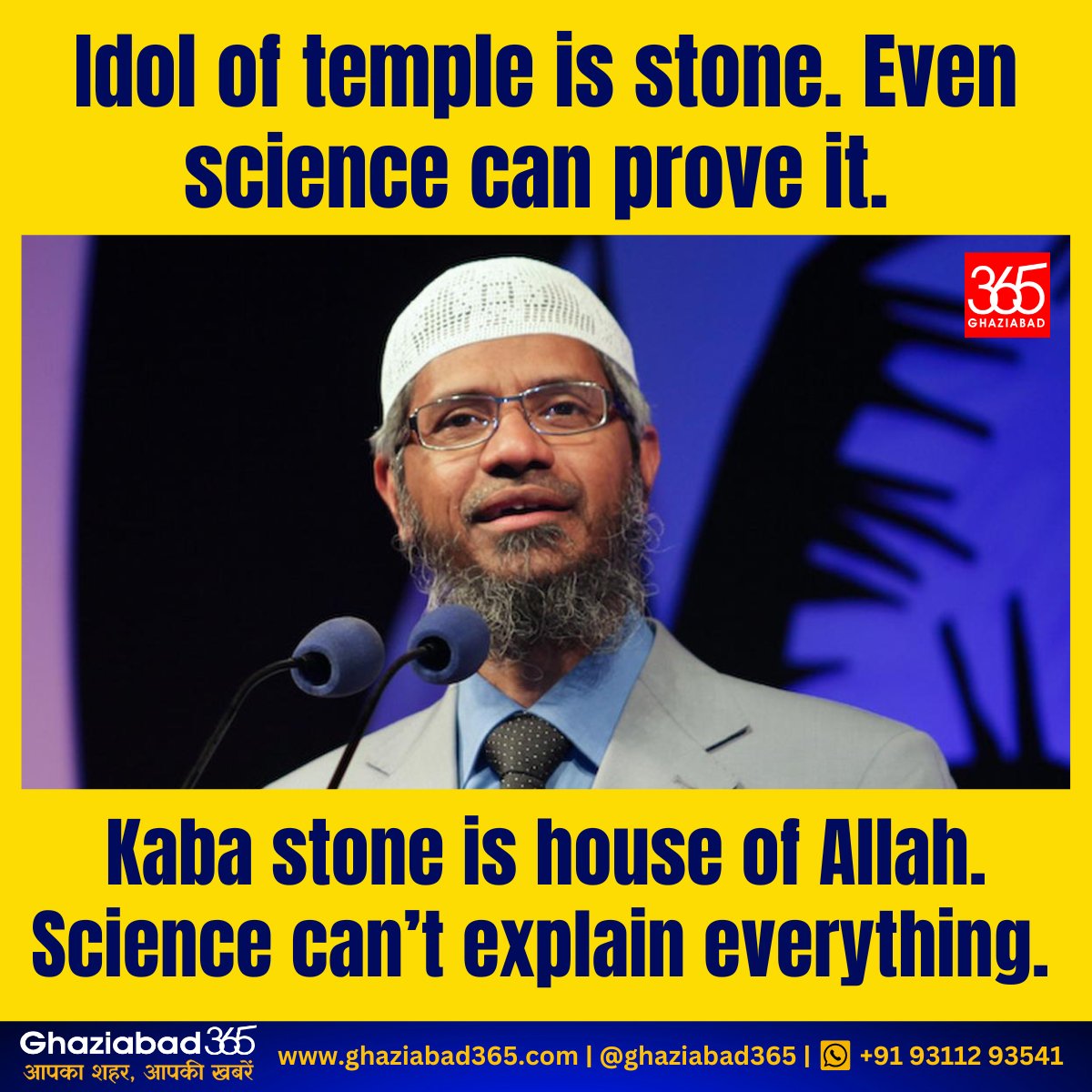 Ghaziabad365's tweet image. #DoubleStandards of #Seculars #ZakirNaik #ReligionofPeace #Shantidoot