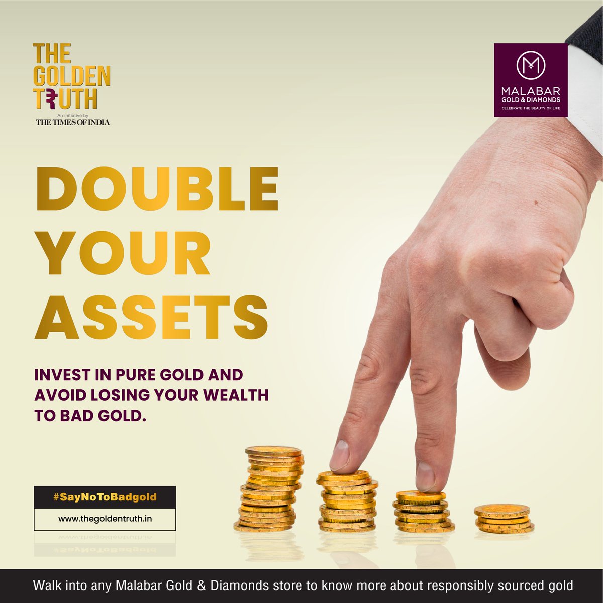 goldentruth_tgt's tweet photo. Gold is the ultimate safe-haven investment; go for pure gold.
#SayNoToBadgold #thegoldentruth #thetimesofindia #malabargoldanddiamonds #TOI #timesofindia #goodgold #badgold #gold #golden #goldengift #truth #truthbetold #alert #malabargold #hallmark #bis #goldasset  #wealth https://t.co/2yx3S0PRmE