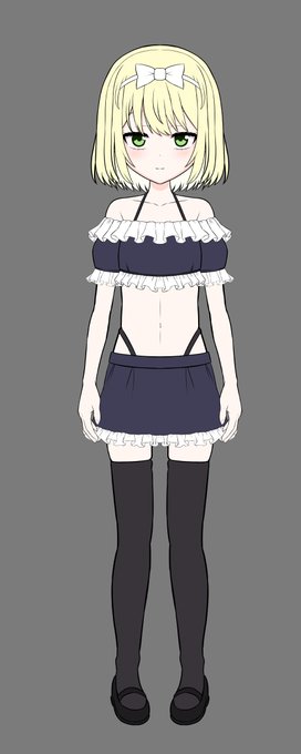 とりあえずパーツ分けしつつ線画と色置きしてみたけど、これって先にモーションつけてみたりとかした方がいいのかしら…? 