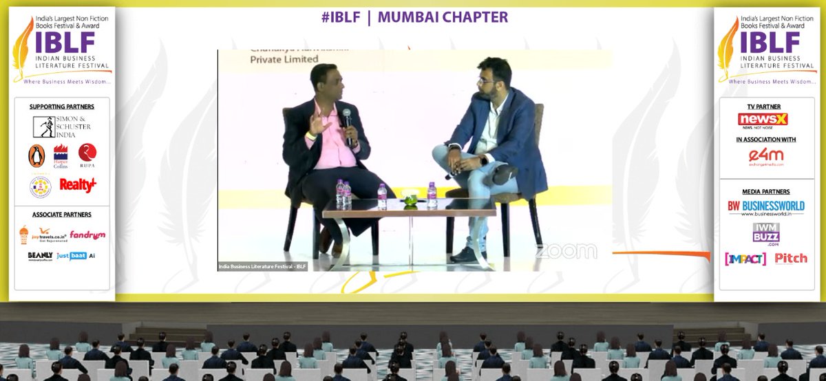BWBusinessworld's tweet image. Live: DR.  @rchanakyapillai, Founder, Chanakya Aanvikshiki Private Limited discussing his book 'Corporate Chanakya' with Prasar Sharma, Director, BW Businessworld at Indian Business Literature Festival #IBLF #MumbaiChapter

Join On: bwevents.co.in/india-business…
