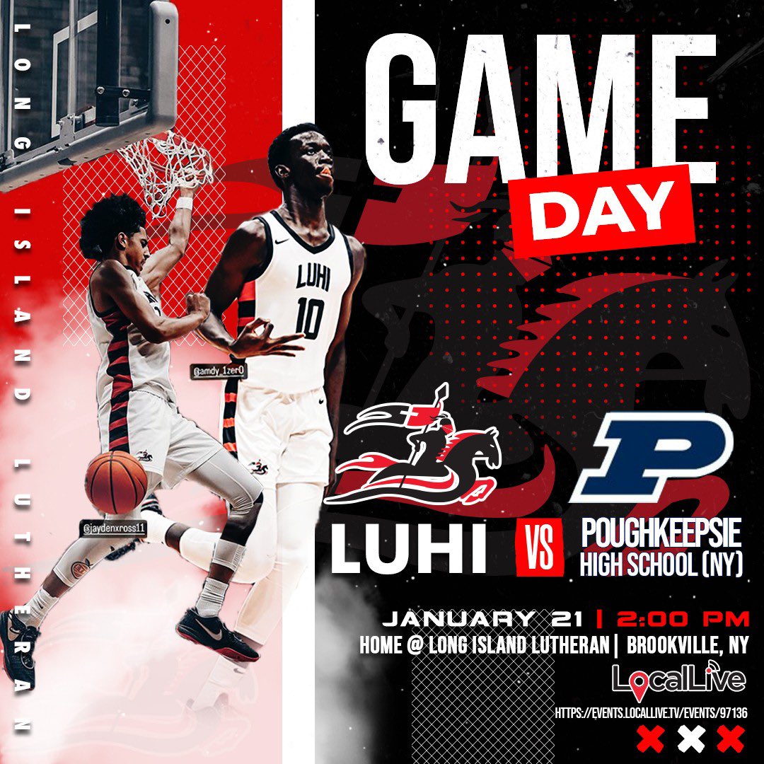 LuHiBasketball's tweet photo. Game day at home after a long stretch on the road!

🆚 @sports_pioneer 
📍 LuHi
⏰ 2:00 pm EST
💻 https://t.co/ODguRkcXhy

#OneTeamOneFight #TJDK
#LuHi #LuHiBasketball https://t.co/oXgahv4oZo
