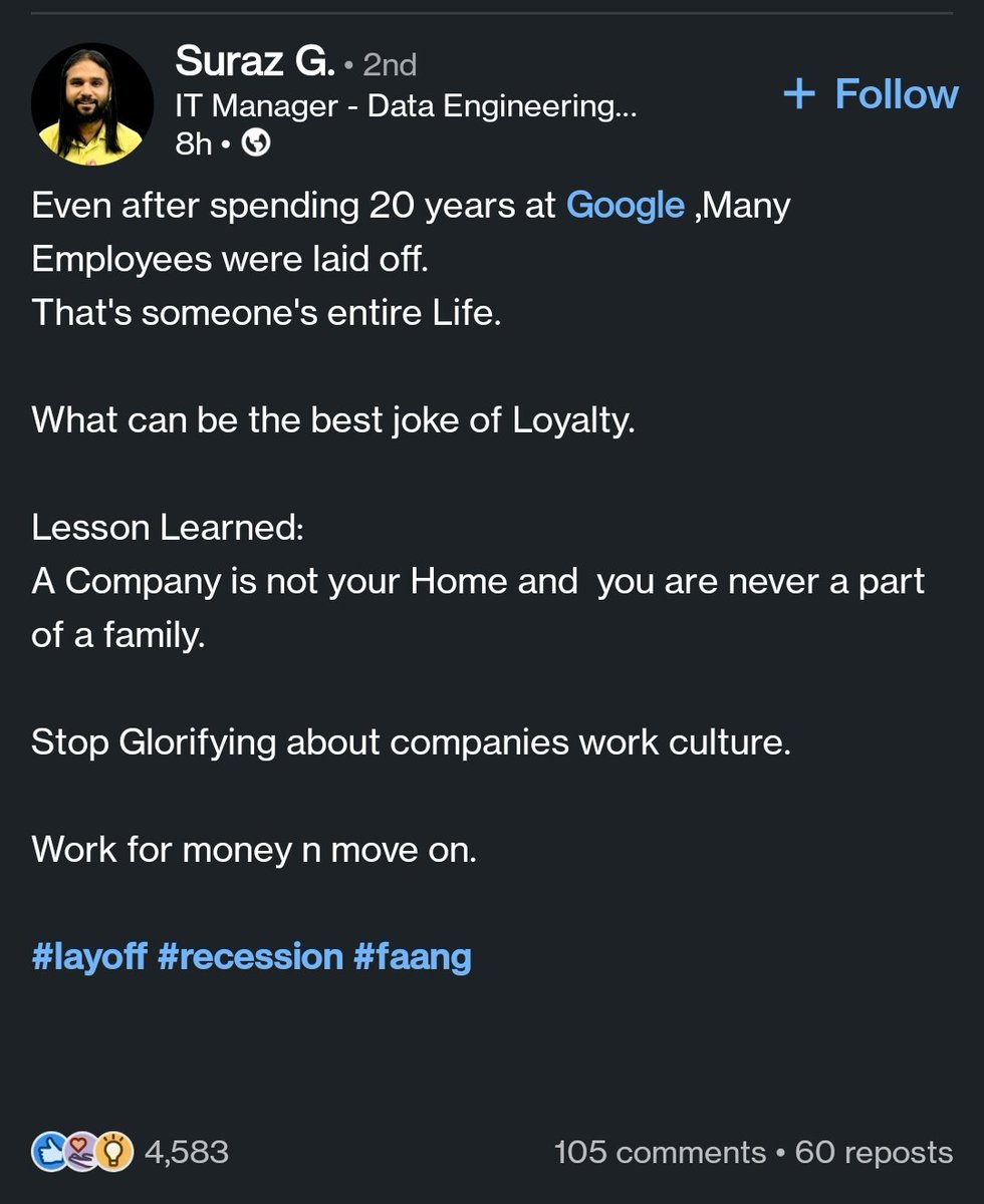 Udhay (@askudhay) on Twitter photo Very well said. 🙌🏼
#maang #layoffs2023 #layoffs Very well said. 🙌🏼
#maang #layoffs2023 #layoffs