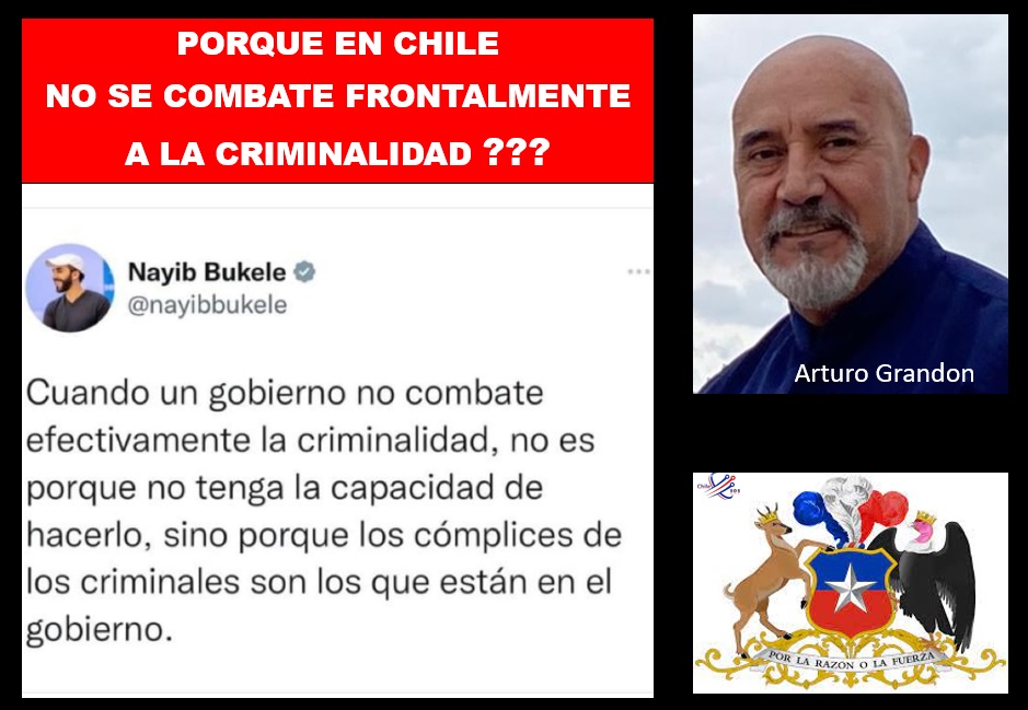 ArturoGrandon's tweet photo. GRANDE BUKELE... Aprende BORIC... Porque en Chile NO se combate frontalmente a la criminalidad ???? Sera que realmente este gobierno de ultra izquierda, esta en concomitancia con el crimen organizado, narcotraficantes, terroristas, subversivos y el lumpen ??? https://t.co/NCWg6lnnpc