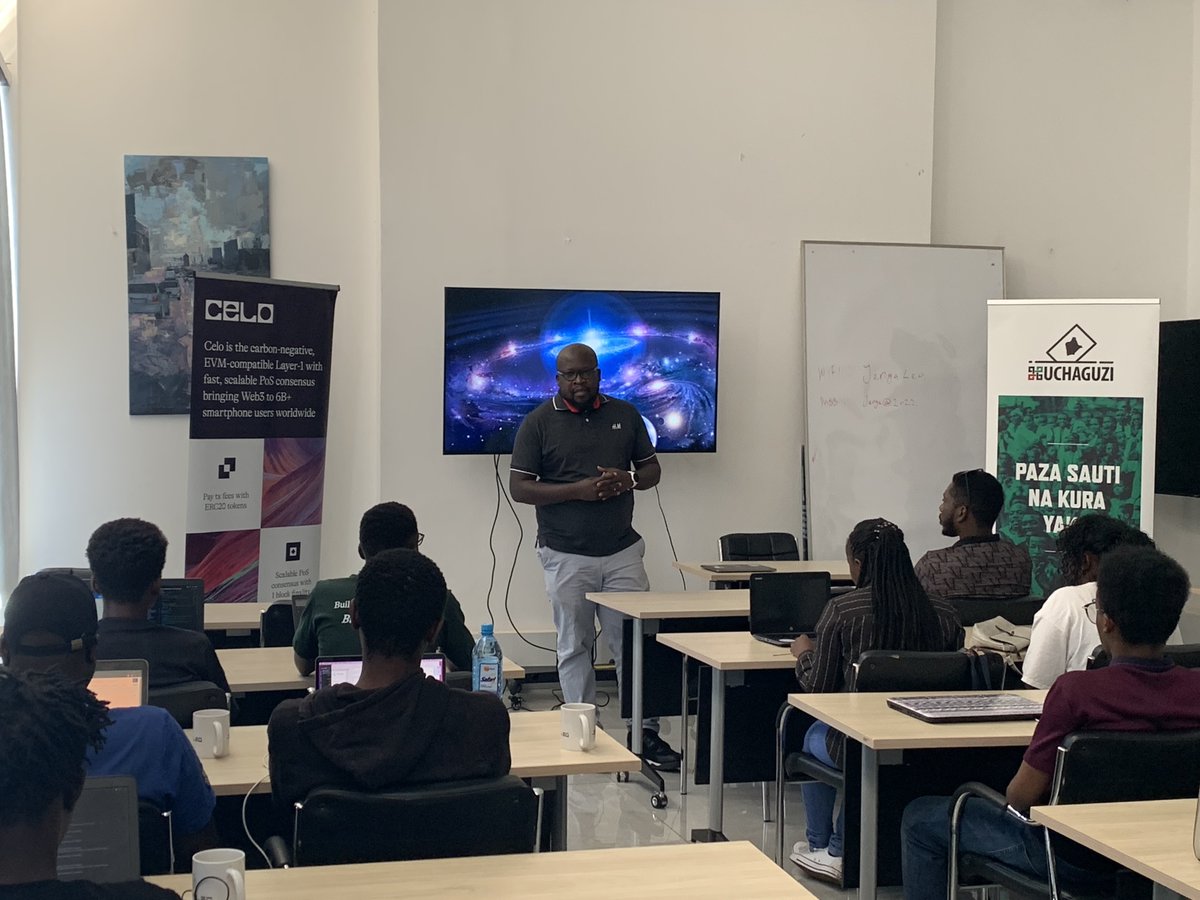 ushahidi's tweet photo. Ushahidi's @AverageUgandan taking the participants through the organizations history, mission and vision and how the hackathon will help us amplify our messaging and impact.
#UshHackathon23 #Hackathon23 #Hackathon2023 #HackathonKE #CeloKE #UshHackathonKE #CodeBeyondBarriersKE https://t.co/61dbj2kW0j