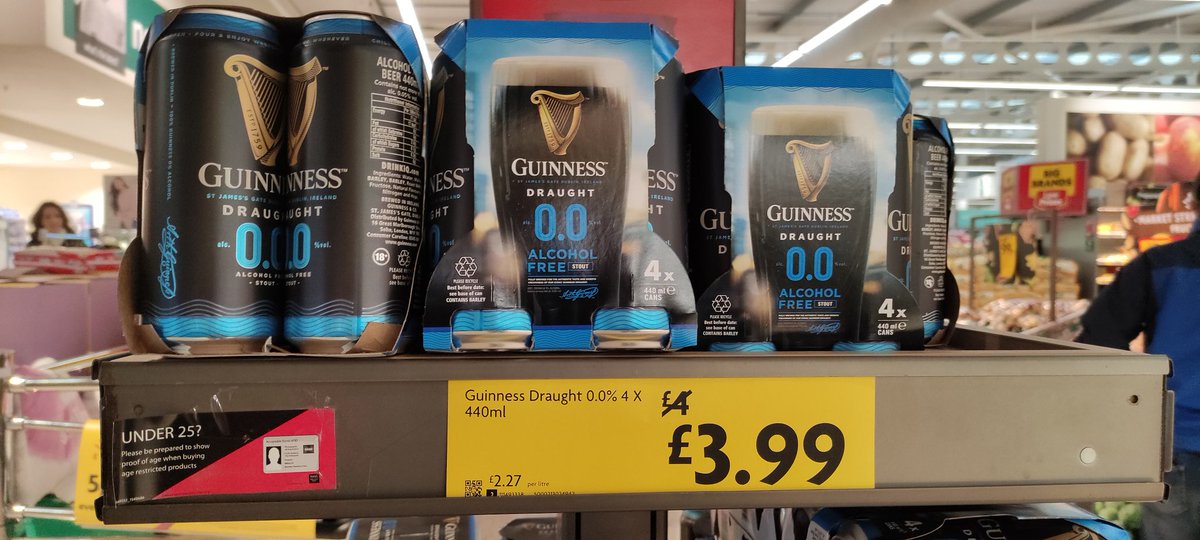 LiverpoolVista's tweet image. One penny off non alcohol Guinness at Morrisons this morning. Form an orderly queue, please 😉