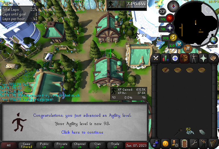 WarpRs's tweet photo. Agility Gainz Dump. Hoping to get 97 by Sunday.
#Runescape #OSRS #Agility #MaxGrind https://t.co/6ngu6DL0RY