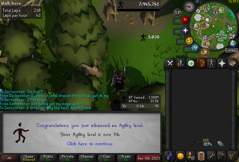 WarpRs's tweet photo. Agility Gainz Dump. Hoping to get 97 by Sunday.
#Runescape #OSRS #Agility #MaxGrind https://t.co/6ngu6DL0RY