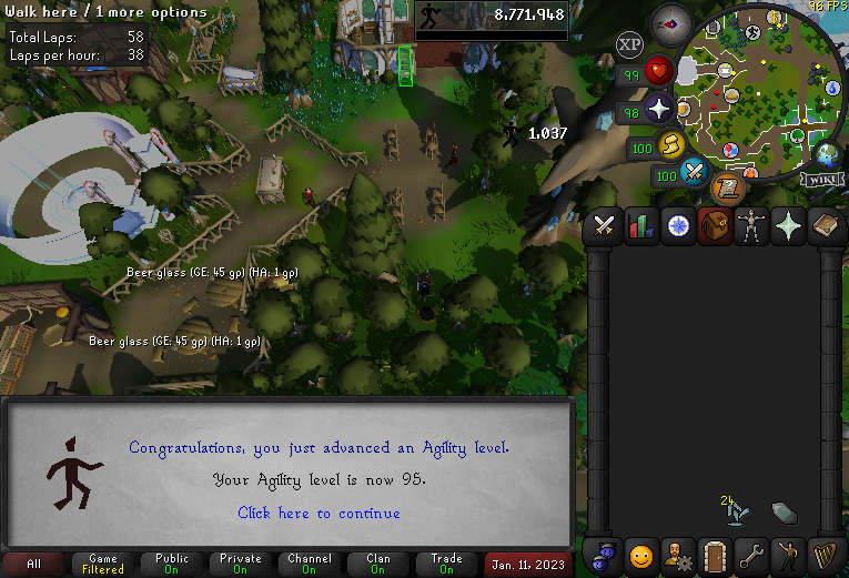 WarpRs's tweet photo. Agility Gainz Dump. Hoping to get 97 by Sunday.
#Runescape #OSRS #Agility #MaxGrind https://t.co/6ngu6DL0RY