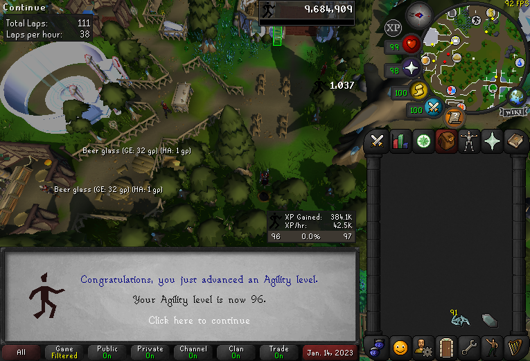 WarpRs's tweet photo. Agility Gainz Dump. Hoping to get 97 by Sunday.
#Runescape #OSRS #Agility #MaxGrind https://t.co/6ngu6DL0RY