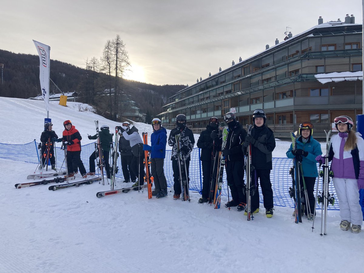 PcsAski's tweet photo. Day one- we are on the mountain. Just about to meet our ski instructors⛷⛷⛷ https://t.co/YzkQH0qJ5A