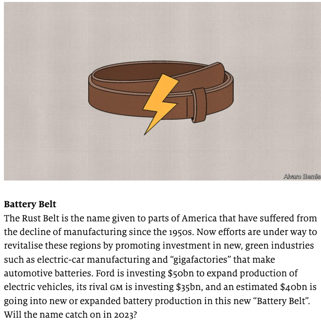 "Vertiports" are part of <a href="/TheEconomist/">The Economist</a>'s list of 23 items of vital vocabulary in 2023! (So is the Battery Belt!) 
economist.com/the-world-ahea…