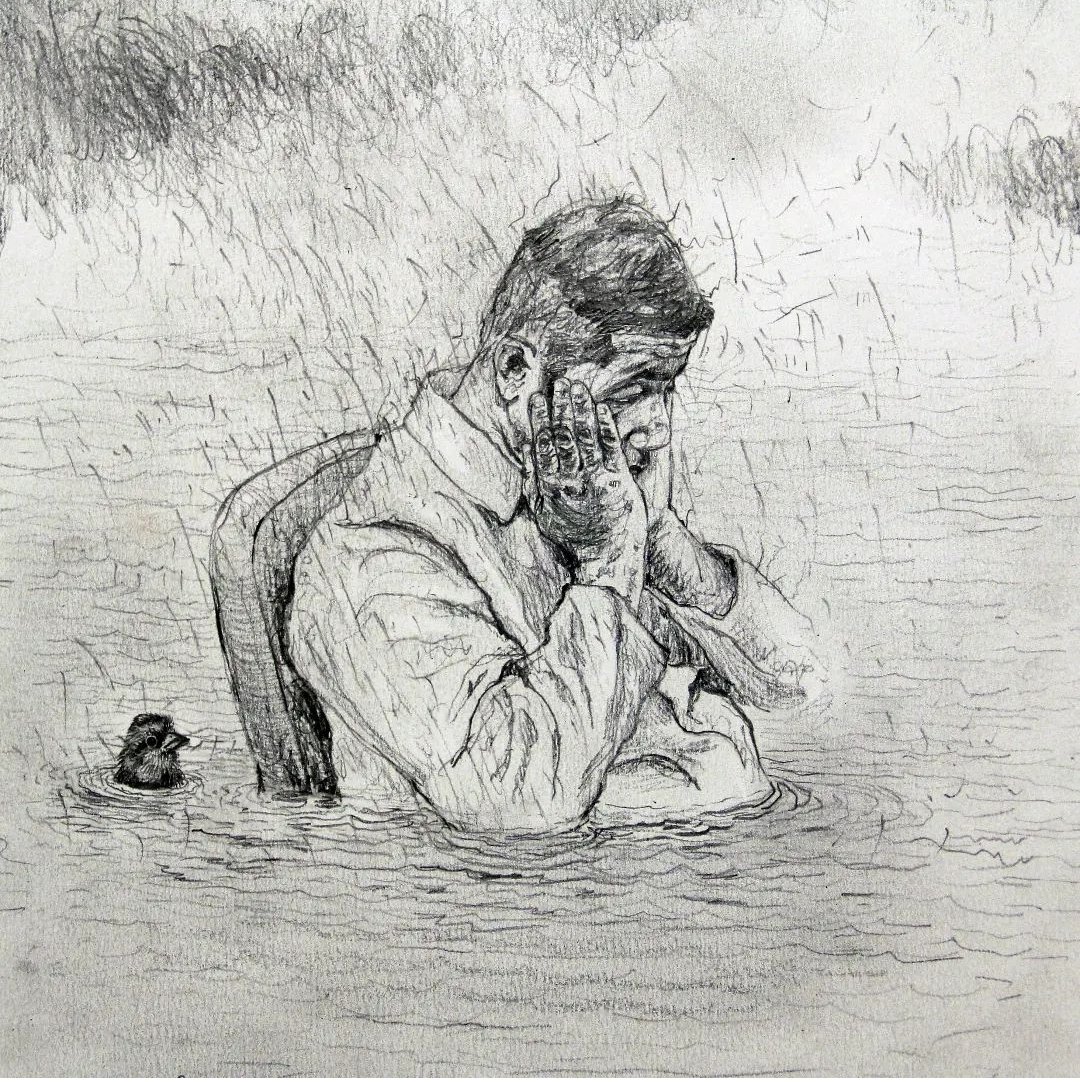 دیدم که برنداشت کسی نعشم از زمین
خود نعشِ خود به شانه گرفتم گریستم

عفیف باختری