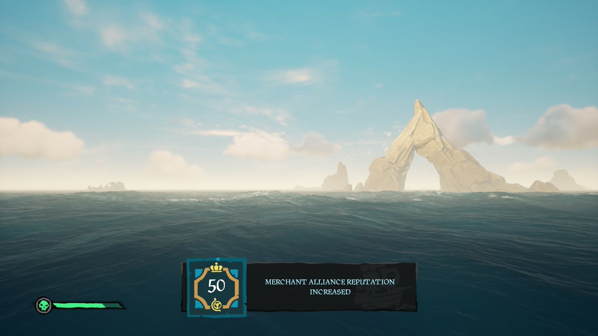 grythiak's tweet photo. I have been trying to reach Pirate Legend in Sea of Thieves for a while now. Tonight after sailing for a bit, I was "this" close... so I had to go do a sea fort for the final bit. Finally hit Pirate Legend! #SeaOfThieves #PirateLegend #BeMorePirate https://t.co/D7VpILiJzS