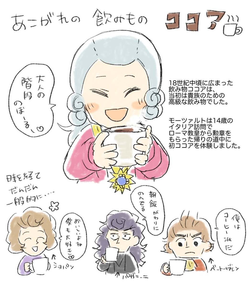 モーツァルトとココア☕️ 