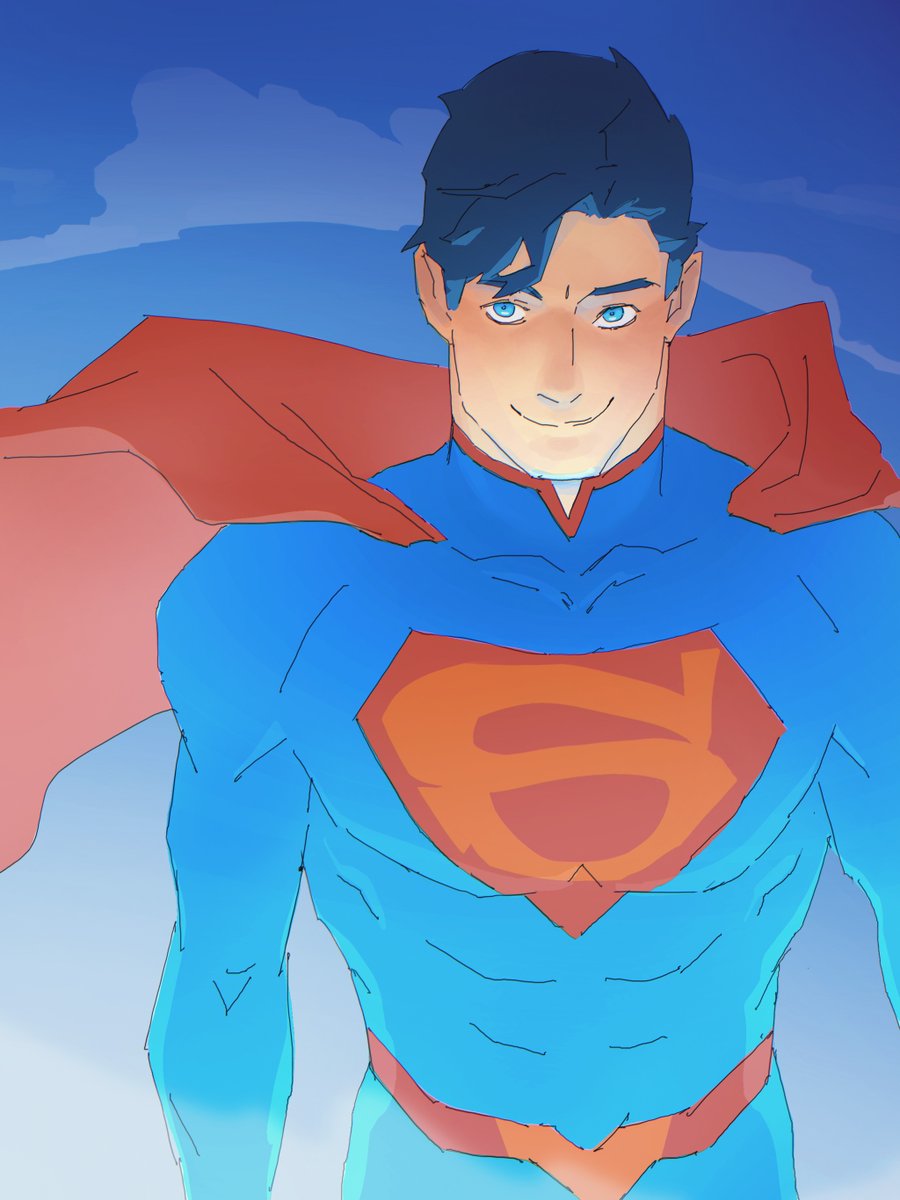 januariat108's tweet photo. young superbat ☀️🌙 from the discord stream! #superbat #superman #batman https://t.co/6XlUjDM8iK
