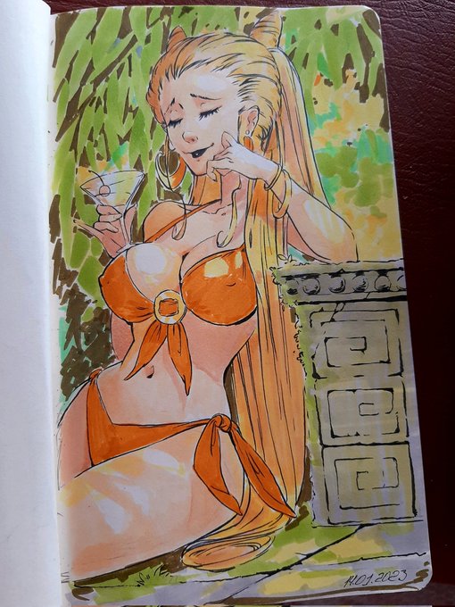 「orange bikini」 illustration images(Latest)