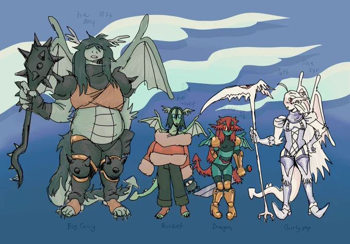 meet the gang ^_^#originalcharacter #ocs 
