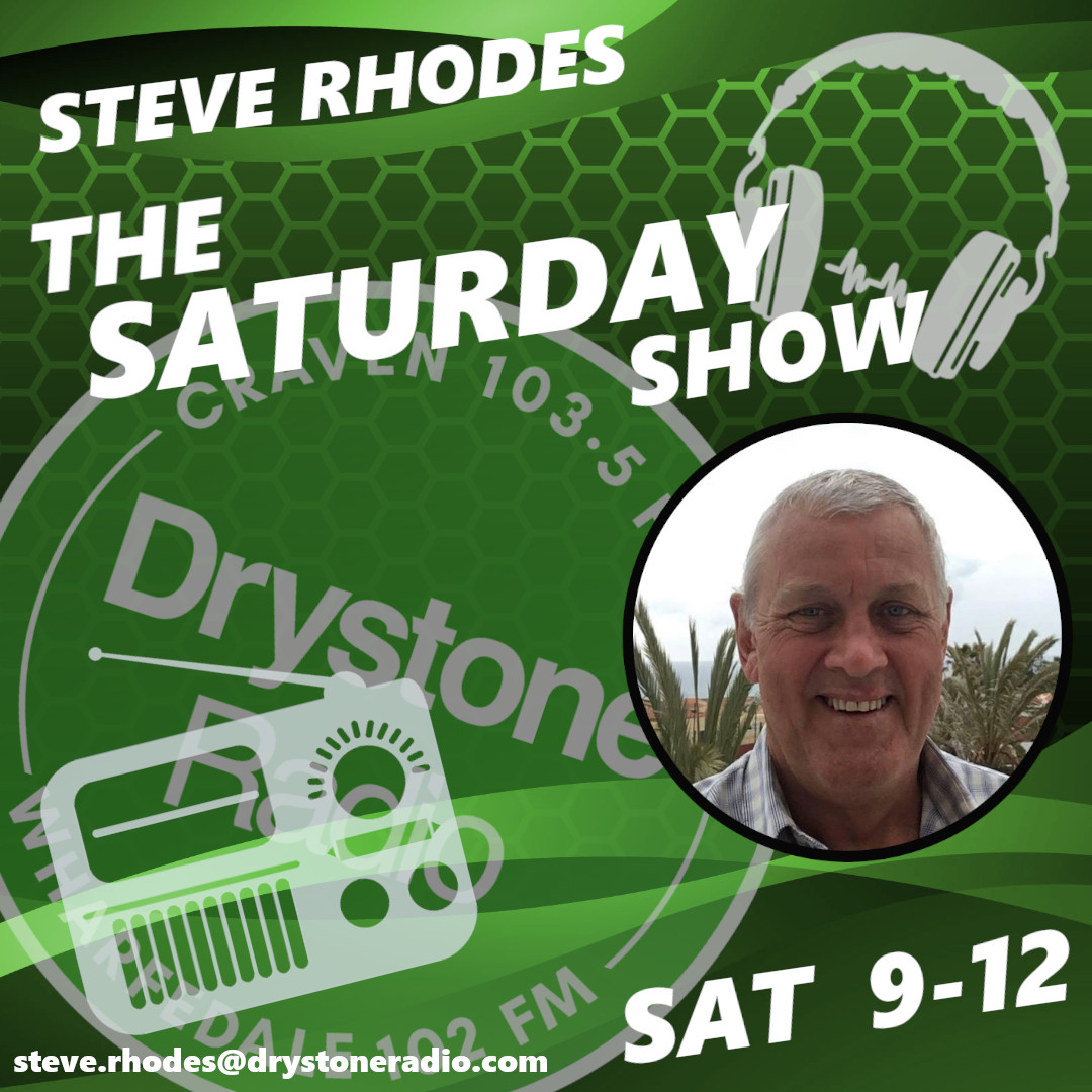 The Saturday Show | 9-12 
He has two hits from Britney Spears on Double Top | The one hit wonder goes back to 1975 | And the 10 o’clock Flashback has an hour of hits and headlines from the year the Pope was shot as he blessed the crowds in St Peters Square
drystoneradio.com