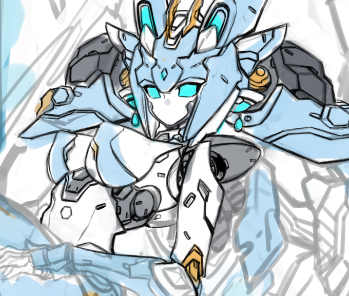 線画作業スタート 