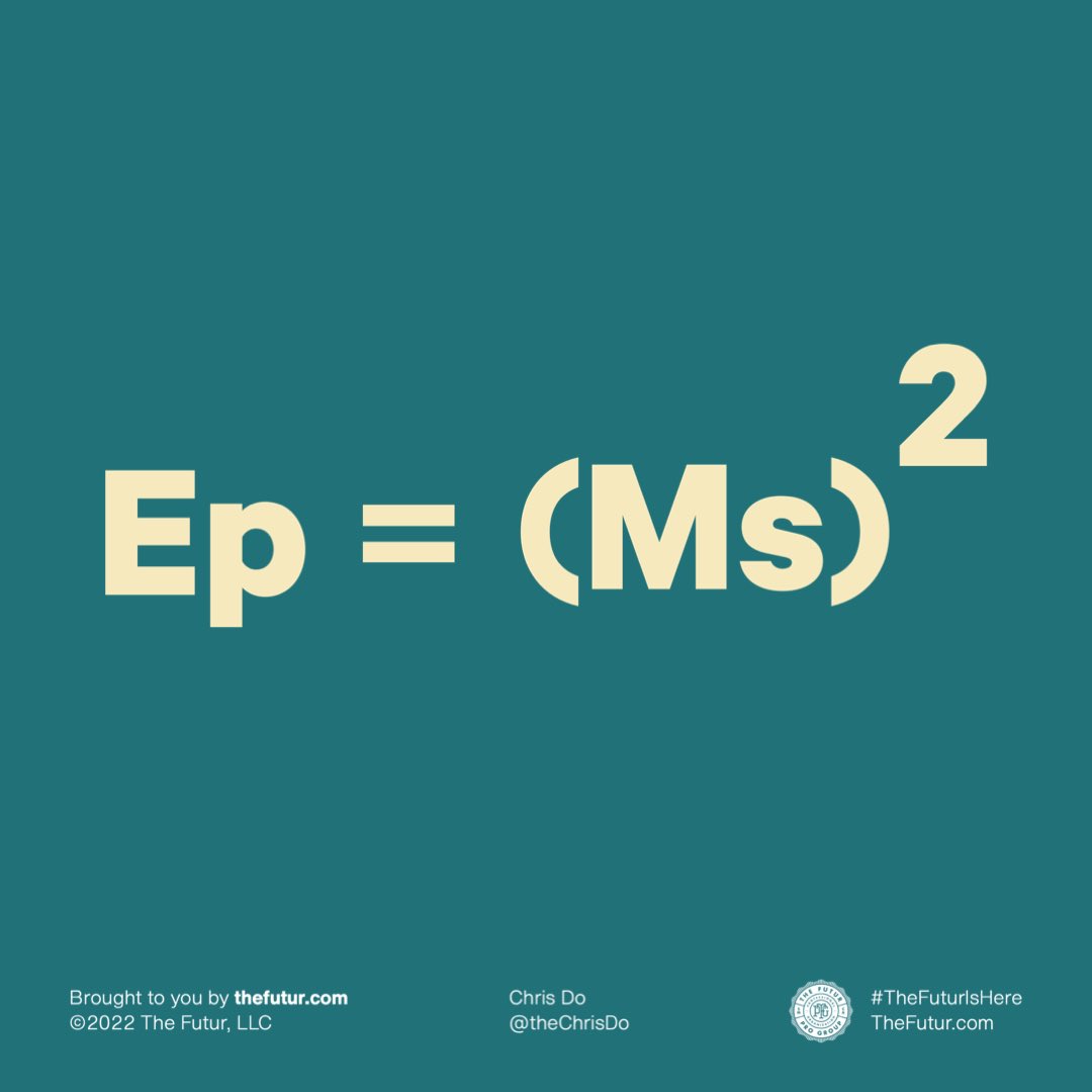Earning Potential = Ep
Marketable skill = Ms

By finding overlapping skills you effectively double your value. By tripling your skills you 9x your value.

Goal: learn skills, super stack &amp; overlap, deliver to a hungry market.