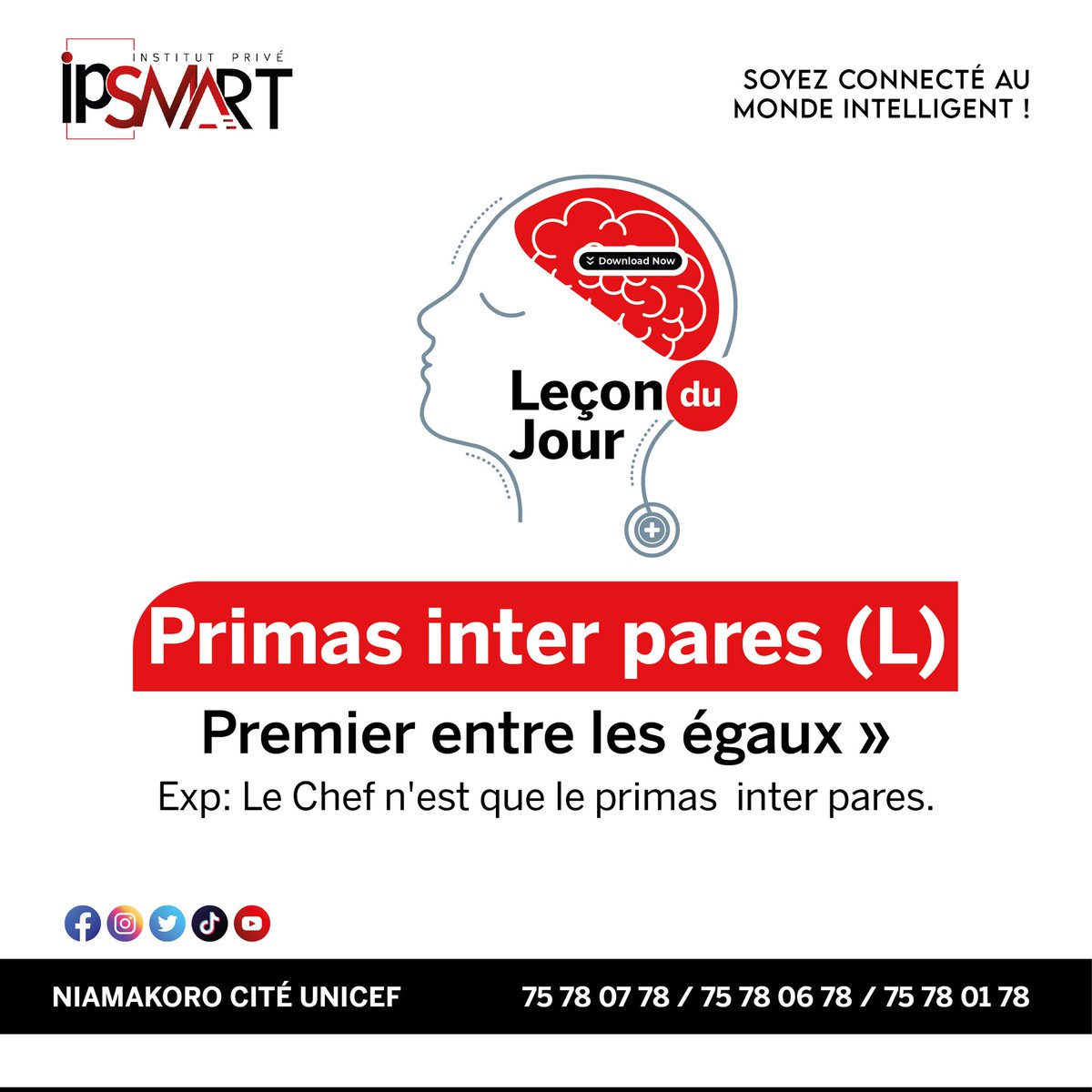 Bonjour les SMART!

Et si on apprenait ensemble avec la leçon du jour ?

Faites un exemple avec la leçon du jour, et espérer gagner un cadeau très prochainement. 

#Leçondujour
#VendrediMood
#WeAreSmart