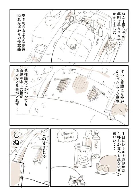 コロナ療養中に食ったつけ汁うどんの漫画描きました! 
