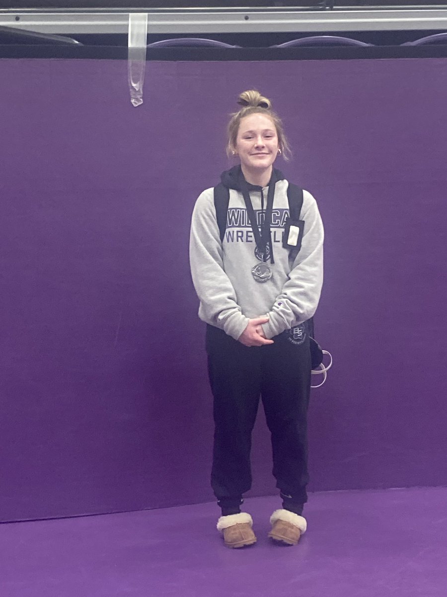 Congratulations to Mady Banker for taking 2nd place at the GKC Suburban tournament tonight @BSmoWrestling <a href="/BSSDnews/">Blue Springs Schools</a> <a href="/WildcatsBSHS/">BSHS Wildcats</a>