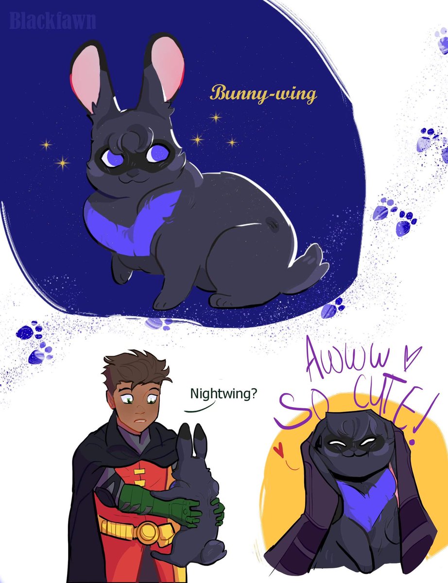 A little late, but here’s some Bunny-Wing!
Absolutely loved this episode

#webtoon #waynefamilyadventures #nightwing #dickgrayson #bunnyart #dc #dcfanart #damianwayne #robin