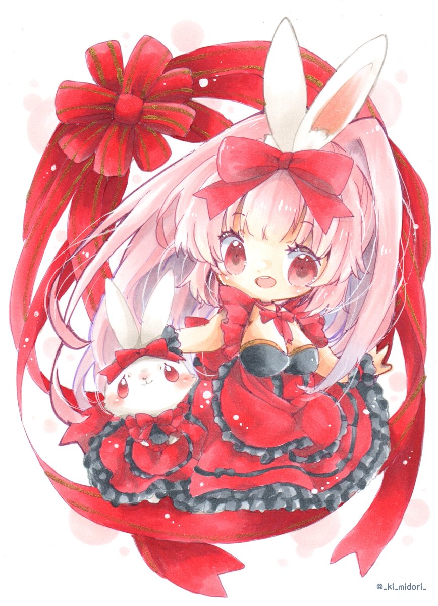 「うさみみちゃん 」|きい(きみどり)のイラスト