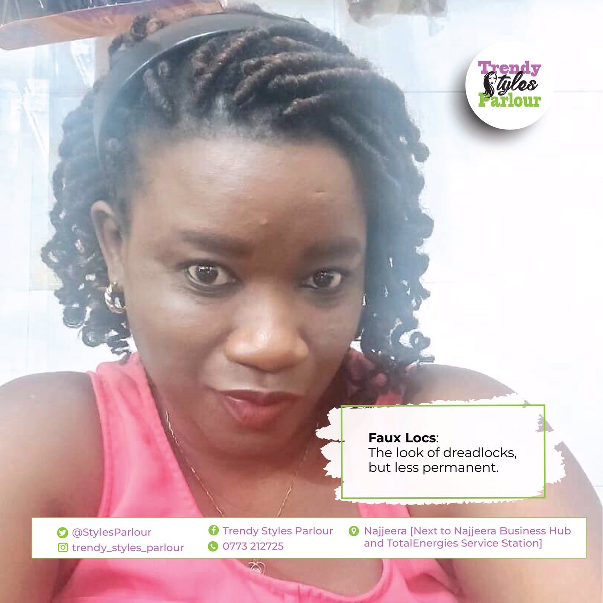 StylesParlour's tweet image. Rock an eye-catching new look with Faux Locs! 👩🏾‍🦱

Visit our parlour today - or book your appointment now, and get ready to turn heads! 🗓 ☎️ 0773 212725 
#FauxLocs #BoldLook #TrendyHairStyles #TrendyStylesParlour