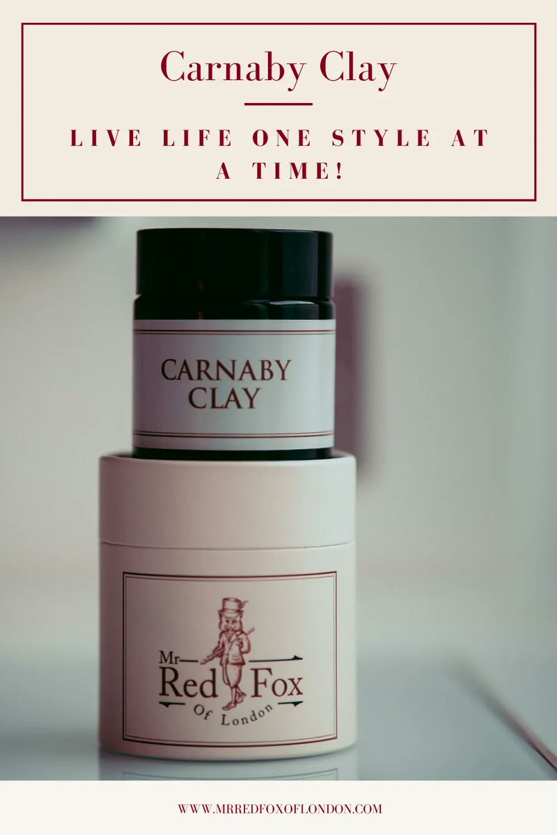 RedFoxOfLondon's tweet photo. The Carnaby clay is of maximum strength and only for the most audacious. Dare to break the standards with a groundbreaking style that gives you the confidence you need to be a true avant-garde in style. #menshair #hairstyling #gentleman #carnaby #styleguide https://t.co/wI0vk8vUxx