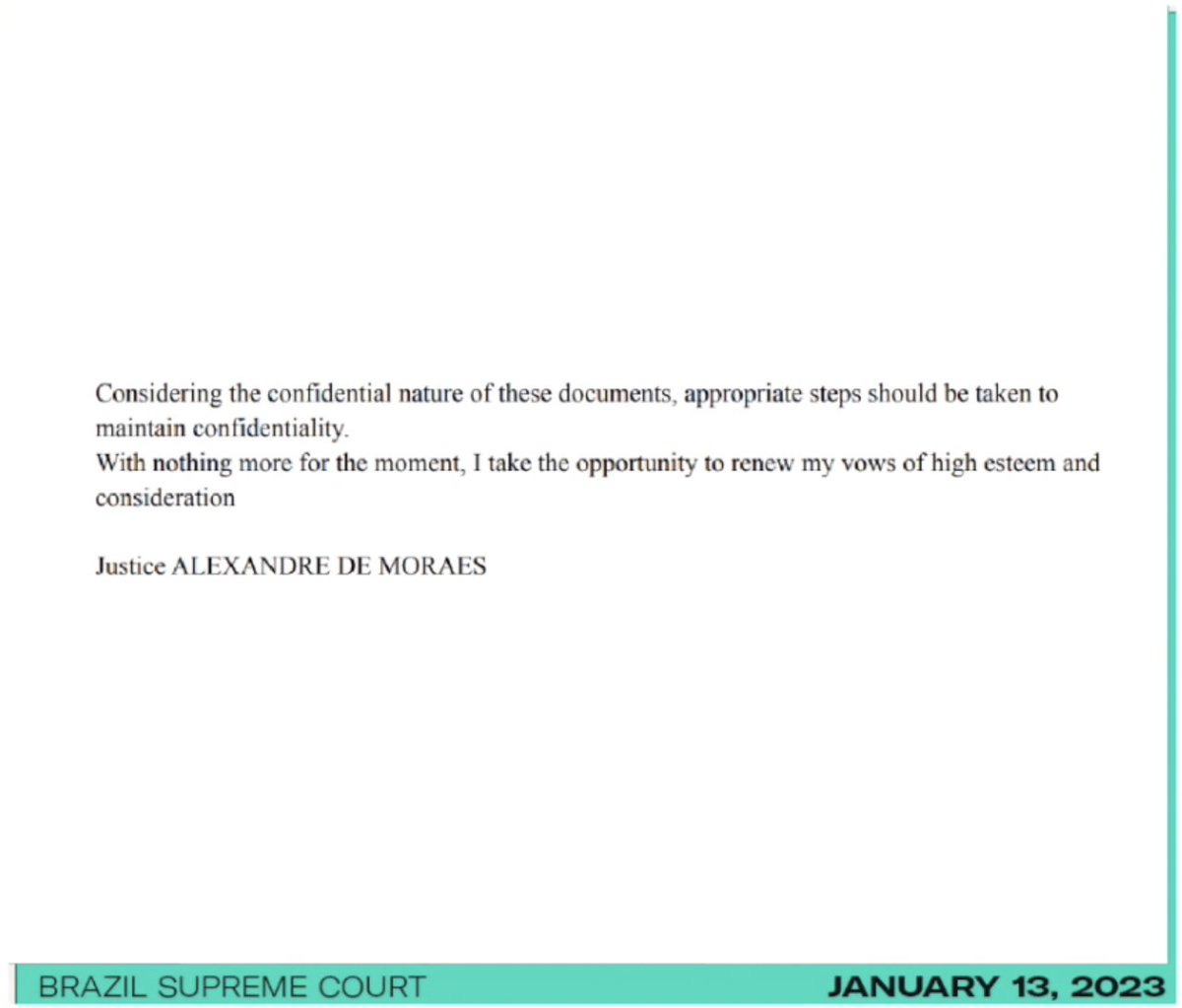 ggreenwald's tweet image. Very. I discussed and read the full (translated) order starting at 21:30 of our show. Key pages are below. The key context are 2 NYT articles which warn of how dangerous this judge has become in his virtually unlimited powers of censorship and detention.

rumble.com/v25depn-exclus…