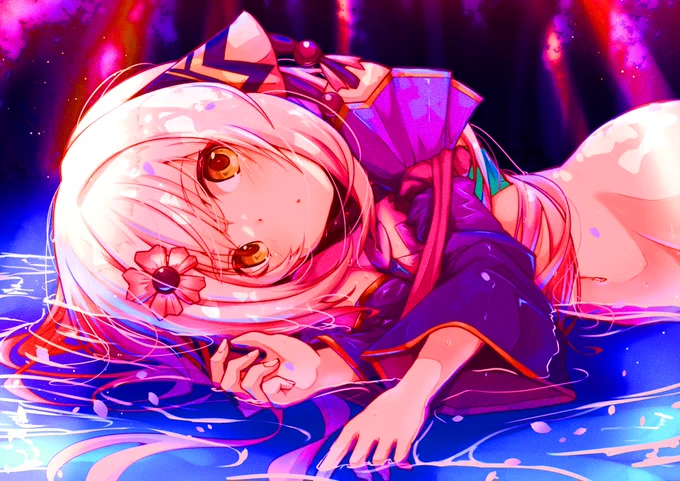 #絵を彩度100にすると超派手 雰囲気変わりますねこれはこれで 