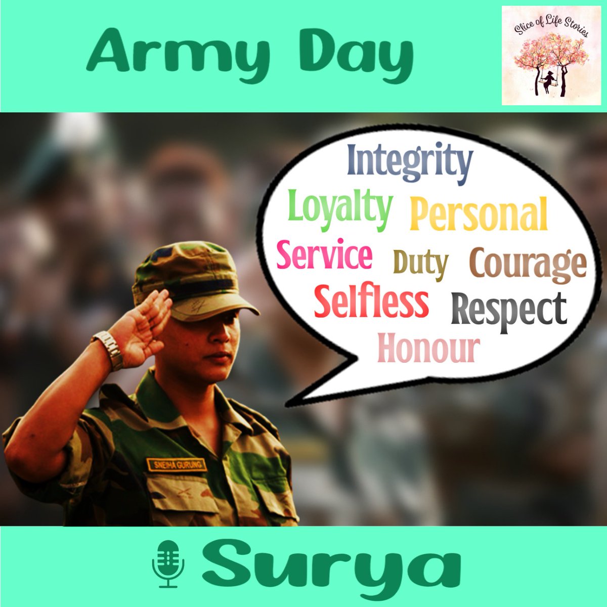 Army Day with🎙 Surya

▶ youtu.be/gubiMuliydw

#podcast #surya #armyday #templepriest #simple #discipleship #curiosity #respect #admiration #gurushishya #humility #personalstillness #familystory #army #soldier #indianarmyday #indianarmy #integrity #loyalty #service #duty