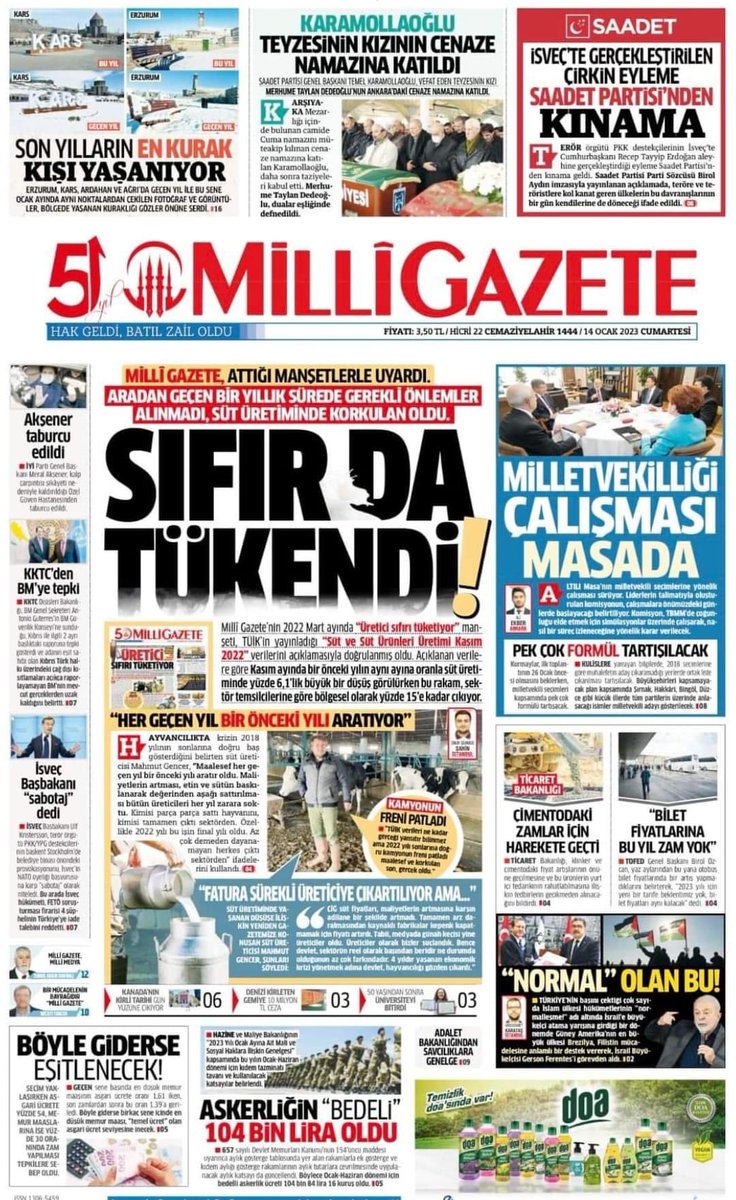 Teşekkürler <a href="/milligazetecom/">Millî Gazete</a>