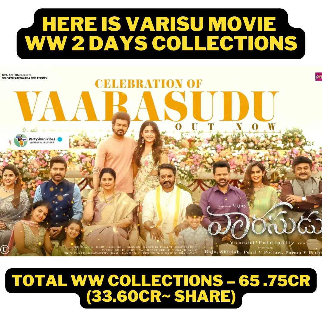 jackfruitgadu's tweet photo. #Varisu #Thunivu 2nd WW Collections #partyshuruvibes https://t.co/VJWQNmjUZ1