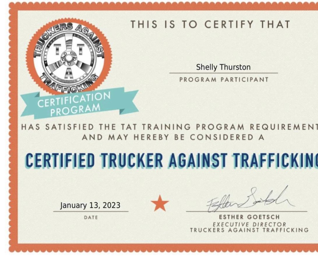 Welcome to the family Shelly Thurston and thank you for getting certified with @TatTruckers #proudTAT #NHTAM You are truly a hero in my eyes❤️<a href="/UPSOntarioDDST/">UPSOntarioDDST</a> <a href="/UPS/">UPS</a> <a href="/UPSers/">UPSers</a> <a href="/LouRivieccio/">Lou Rivieccio</a> <a href="/Buckeyelouie/">TrablS</a> <a href="/divine2wincom/">Trina Norman</a> <a href="/UPSCERCAsafety/">Cerritos Feeder Safety Team</a> @Henry_J_UPSER <a href="/CACHFeeder/">CACH Feeder</a>