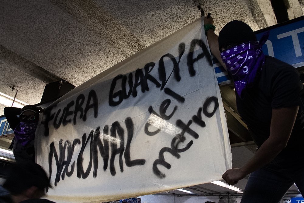 #FueraGuardiaNacional
#MetroMilitarizado