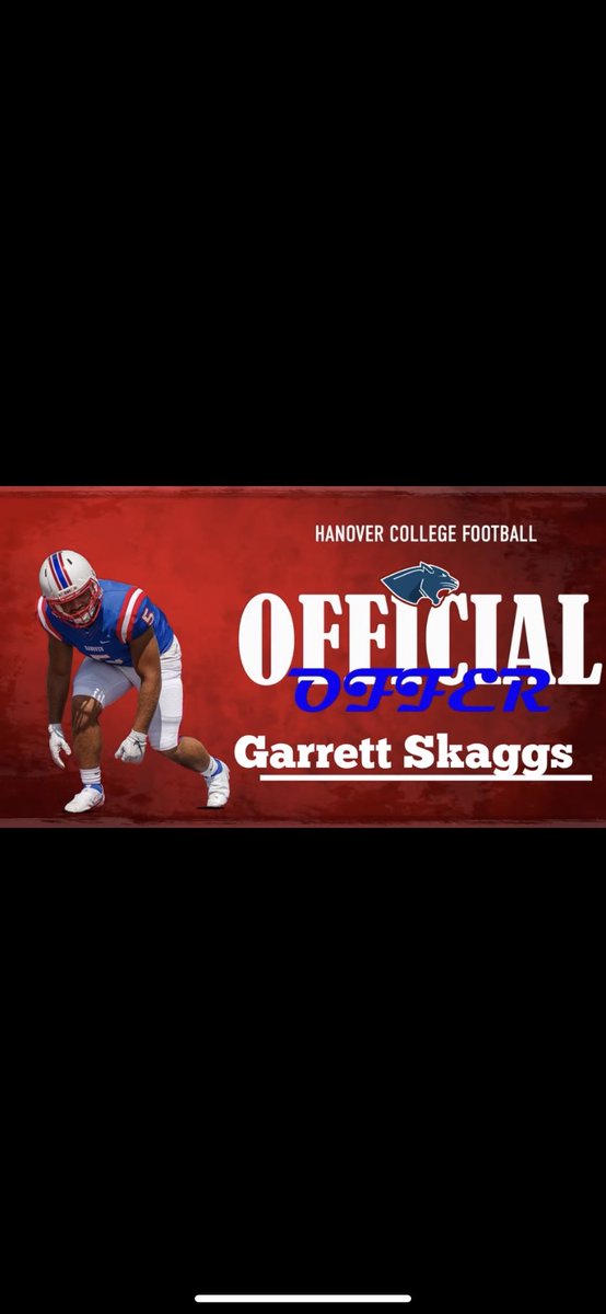 skaggs_garrett's tweet photo. Extremely excited to receive an offer from Hanover! @CoachDug @MTHEO12 @HanoverFTBL https://t.co/d5E4ZPQ3rX