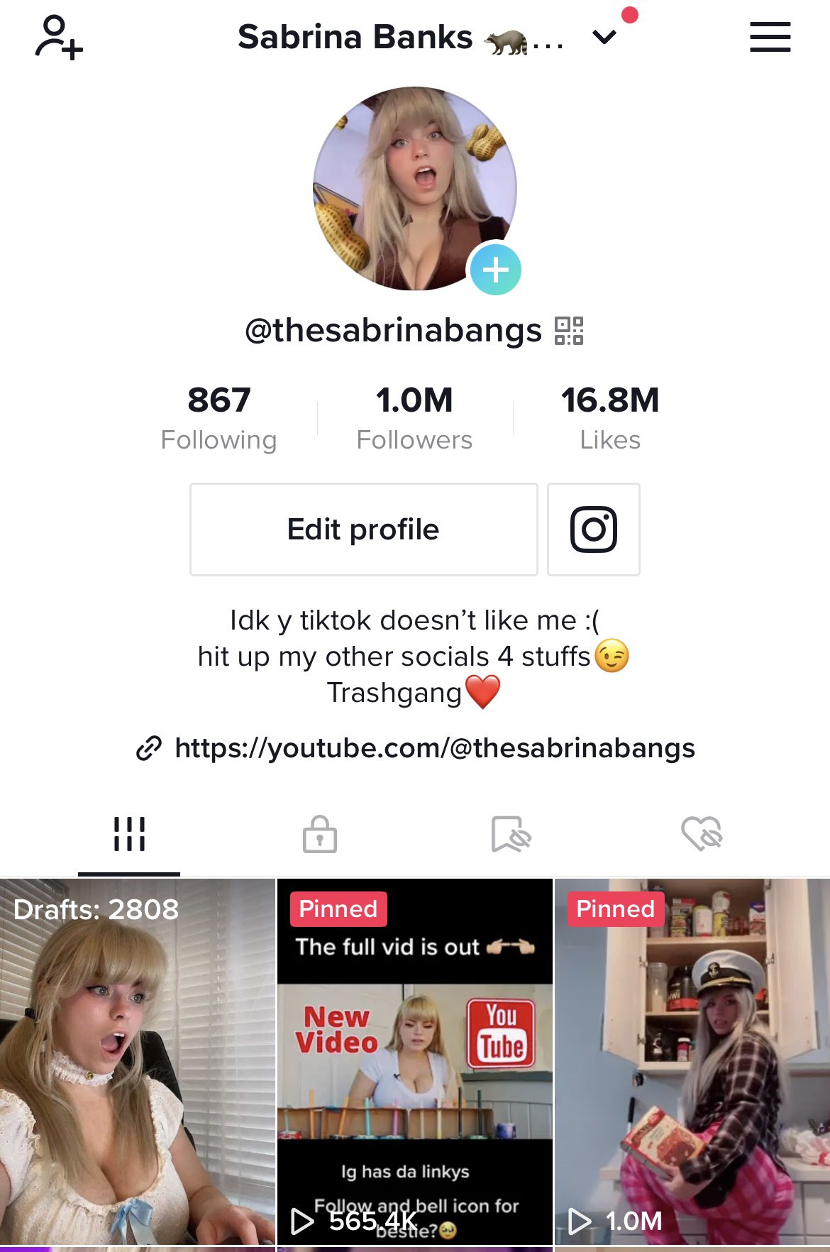 TW Pornstars - 1 pic. Thesabrinabanks 🦝 💦. Twitter. Less than 24 hours